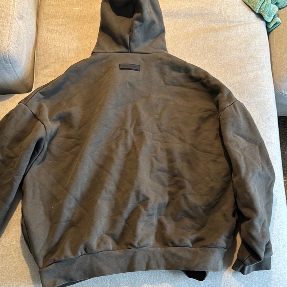 Essentials Gray Fleece Hoodie - Picture 4 of 4
